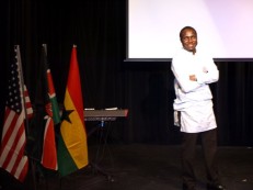 First Love pastor looking daper! representing Ghana