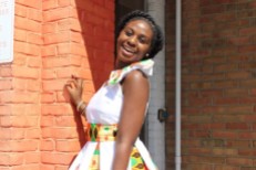 Michelle Phebe representing Ghana elegantly!